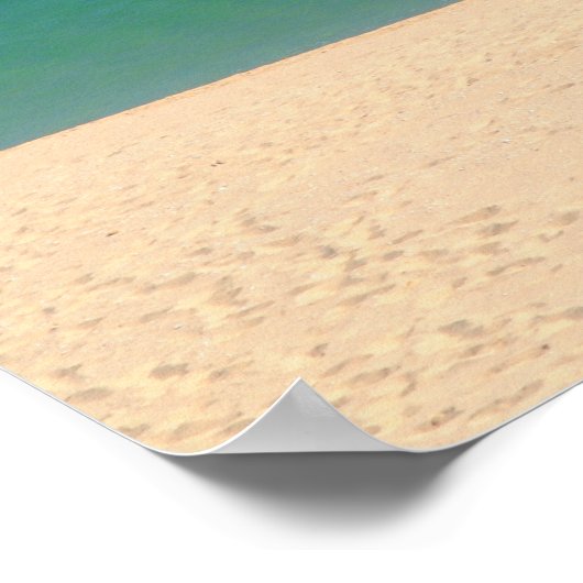 Ik heb vitamine Zee nodig. Beach, Blue, Water Poster (Hoek)