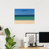 Ik heb vitamine Zee nodig. Beach, Blue, Water Poster (Thuiskantoor)