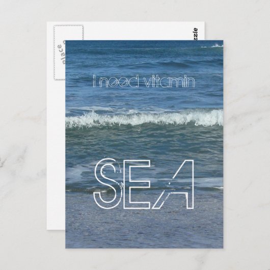 Ik heb vitamine ZEE nodig Briefkaart (Voorkant / Achterkant)