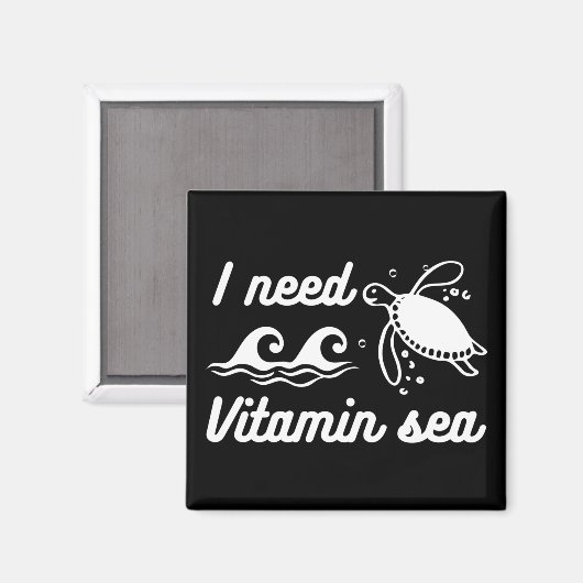 Ik heb vitamine-Zee nodig Magneet (Voorkant / Achterkant)