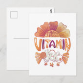 Ik heb vitamine Zee nodig: met de hand geschreven  Briefkaart (Voorkant / Achterkant)