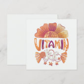 Ik heb vitamine Zee nodig: met de hand geschreven  Feestdagenkaart (Voorkant / Achterkant)