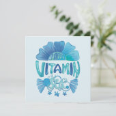 Ik heb vitamine Zee nodig: Ocean's Call Feestdagenkaart (Staand voorkant)