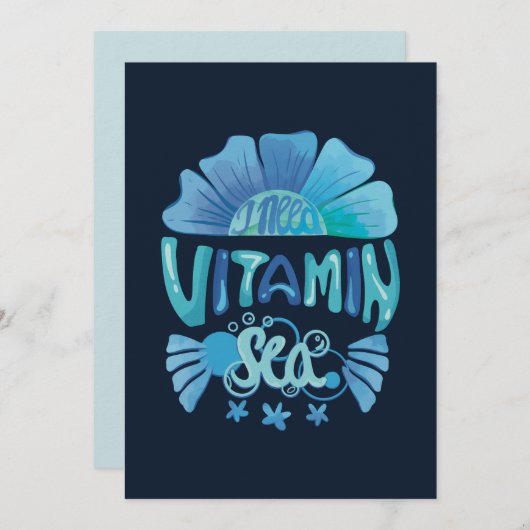 Ik heb vitamine Zee nodig: Ocean's Call Feestdagenkaart (Voorkant / Achterkant)