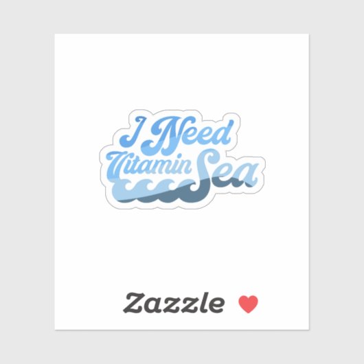 Ik heb vitamine-Zee nodig Sticker (Vel)
