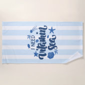 Ik heb vitamine-Zee nodig Strandlaken (Voorkant)