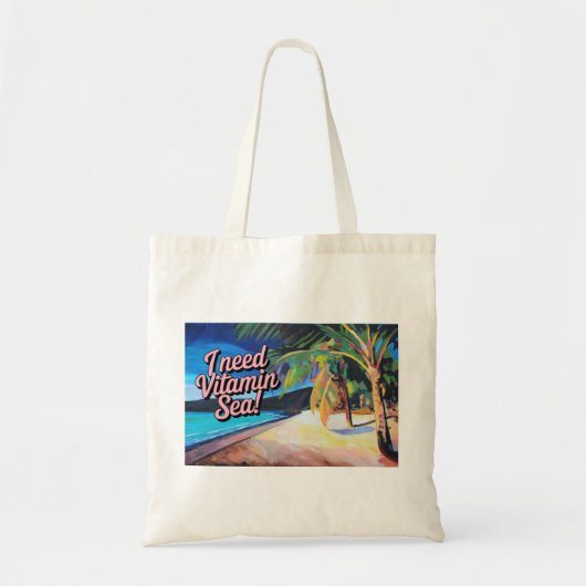 Ik heb vitamine zee nodig tote bag (Voorkant)