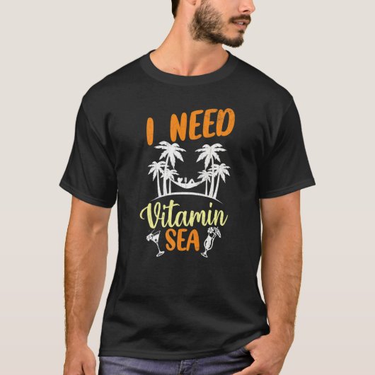 Ik heb Vitamine Zee Zomer Feestdagen Beach Graphic T-shirt (Voorkant)