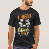 Ik heb vitamine Zee zomer Feestdagen strand grafie T-shirt (Voorkant)