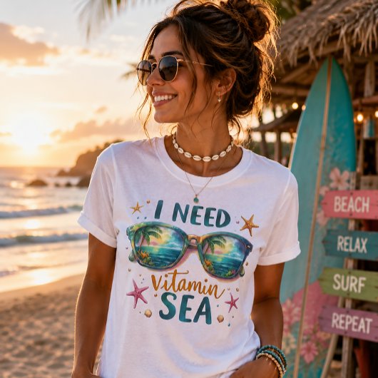 Ik heb vitamine zee zomer strand Tri-Blend shirt