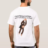 Ik heb vliegende apen. t-shirt (Achterkant)