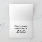 IK HEB VOETAFDRUKKEN ACHTERGELATEN OP ONZE HART-KE FEESTDAGEN KAART (Binnen)