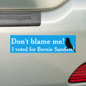 Ik heb voor Bernie gestemd! Bumpersticker (Op auto)