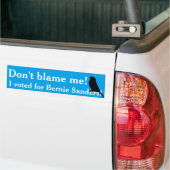 Ik heb voor Bernie gestemd! Bumpersticker (Op Truck)