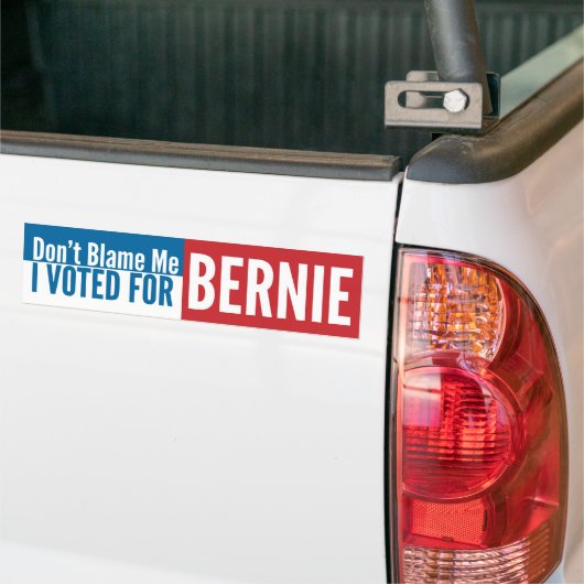 Ik heb voor Bernie gestemd. Bumpersticker (Op Truck)