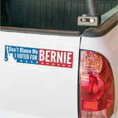 Ik heb voor Bernie gestemd. Bumpersticker (Op Truck)