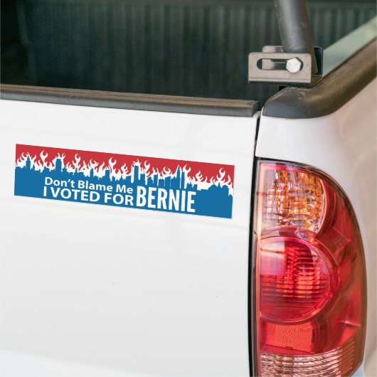 Ik heb voor Bernie gestemd. Bumpersticker (Op Truck)