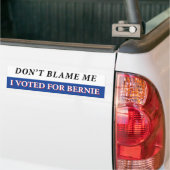 Ik heb voor Bernie gestemd. Bumpersticker (Op Truck)