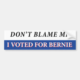 Ik heb voor Bernie gestemd. Bumpersticker