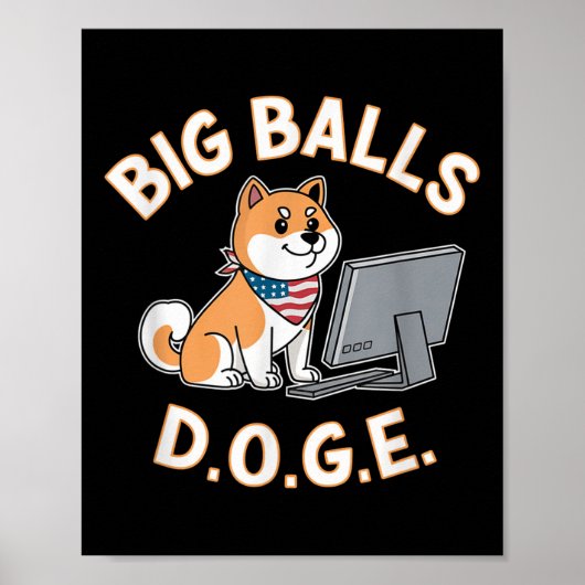 Ik heb voor Big D.O.G.E. gestemd Poster (Voorkant)