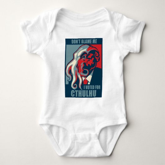 Ik heb voor Cthulhu gestemd. Romper (Voorkant)