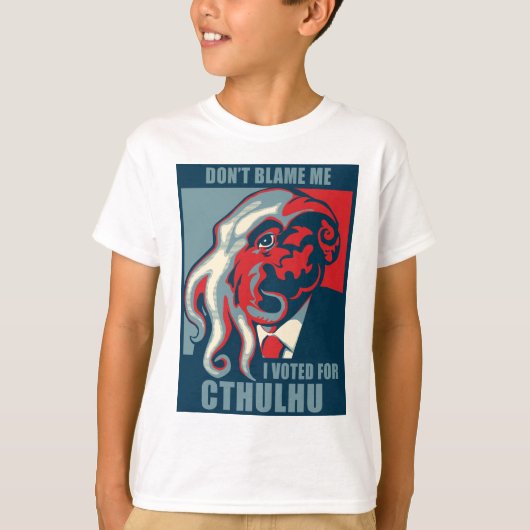 Ik heb voor Cthulhu gestemd. T-shirt (Voorkant)