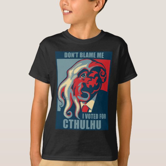Ik heb voor Cthulhu gestemd. T-shirt (Voorkant)