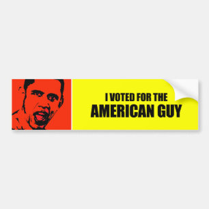 Ik heb voor de Amerikaanse vent gestemd Bumpersticker