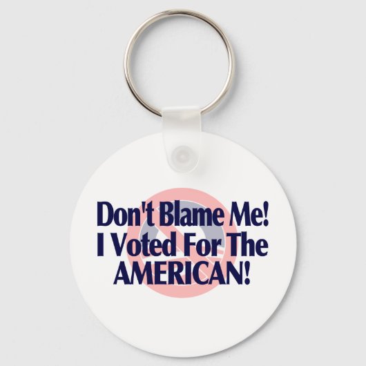 Ik heb voor de Amerikanen gestemd. Sleutelhanger (Voorkant)