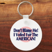 Ik heb voor de Amerikanen gestemd. Sleutelhanger (Voorkant)