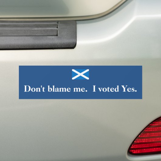Ik heb voor de Bumpersticker gestemd. (Op auto)