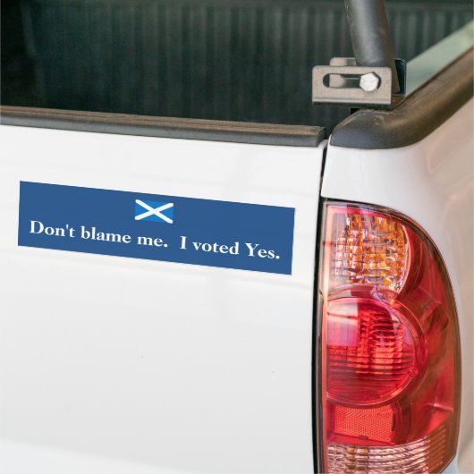 Ik heb voor de Bumpersticker gestemd. (Op Truck)