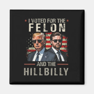 Ik heb voor de Felon en de Hillbilly Trump 2024 ge Magneet