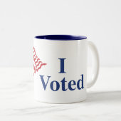 Ik heb voor de Mok van de Sticker gestemd (Voorkant rechts)