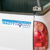 Ik heb voor de Nasty Woman gestemd. Bumpersticker (Op Truck)