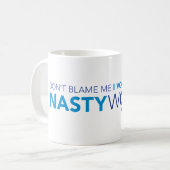 Ik heb voor de Nasty Woman gestemd. Koffiemok (Voorkant links)