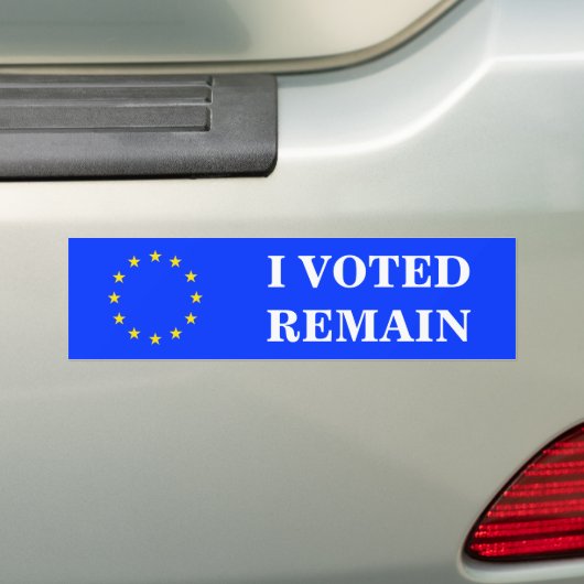 IK HEB VOOR DE RESTERENDE BUMPERSTICKER GESTEMD (Op auto)