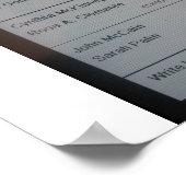 IK HEB VOOR DE TERUGKOPAMA GESTEMD POSTER (Hoek)