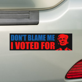 Ik heb voor Donald trump anti Biden gestemd. Bumpersticker