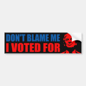 Ik heb voor Donald trump anti Biden gestemd. Bumpersticker (Voorkant)