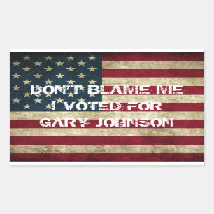 Ik heb voor Gary Johnson Sticker gestemd.