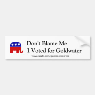 Ik heb voor Goldwater gestemd. Bumpersticker