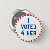 Ik heb voor haar anti-Trump gestemd Ronde Button 5,7 Cm (Voorkant /achterkant)