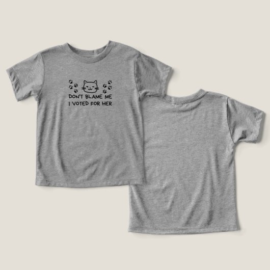 Ik heb voor haar gestemd. (Ontwerp Voorkant & Achterkant)