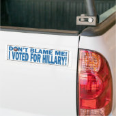 Ik heb voor Hillary Bumpersticker gestemd. (Op Truck)