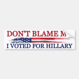 Ik heb voor Hillary gestemd Bumpersticker