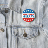 Ik heb voor Hillary gestemd Ronde Button 5,7 Cm (In situ)