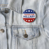 Ik heb voor Hillary gestemd Ronde Button 5,7 Cm (In situ)
