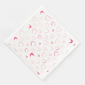 Ik heb voor je mijn hart gemaakt servet (Hoek)