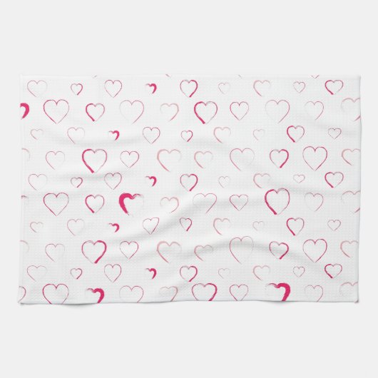 Ik heb voor je mijn hart gemaakt theedoek (Horizontaal)